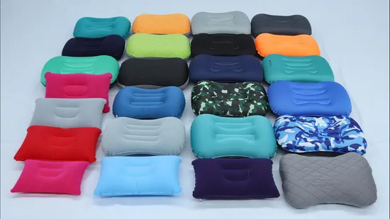 Charitable Giving Security Durability Portable Inflatable Pillow China Wholesale Lumbar Support Ultralight Compressible Comfortable Ergonomic Pillows 