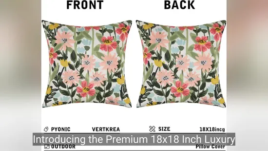 Custom Waterproof Outdoor Sofa Pillow Covers for Garden Use 