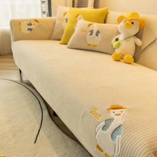 Premium All Season Sofa Cushion Cover with Unique Active Dyeing Process 