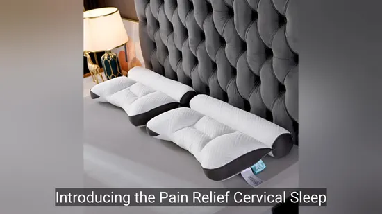 Wholesale Polyester Fiber Filling Neck Pain Relief Cervical Sleep Pillow Soft Neck Support Bed Pillow for Adults 